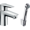 Hansgrohe Talis E bidetset mets wastafelkraan met handdouche en doucheslang chroom SW28993