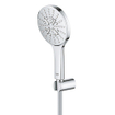 GROHE Rainshower SmartActive 130 Handdoucheset - 3 straalsoorten - rond - met houder - gladde slang - 150cm - chroom SW471474