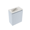 MONDIAZ TURE-DLUX 40cm toiletmeubel Clay. EDEN wastafel Ostra positie links. Zonder kraangat. SW1104777