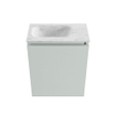 MONDIAZ TURE-DLUX 40cm toiletmeubel Greey. EDEN wastafel Opalo positie links. Met 1 kraangat. SW1104316