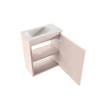 MONDIAZ TURE-DLUX 40cm toiletmeubel Rosee. EDEN wastafel Ostra positie links. Met 1 kraangat. SW1105016