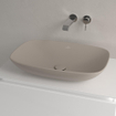Villeroy & Boch Loop & Friends Opzetwastafel - 62 x 42 x 12 cm - Almond CeramicPlus - met overloop SW644139