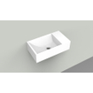 Arcqua Marble Free fontein - 40x22x12cm - zonder kraangat - wasbak links -mat wit SW909460