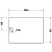 Duravit Stonetto kunststof douchebak (Solid Surface) rechthoekig 120x90x5cm wit 0300920