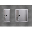 Looox BoX nis - 30x30x10cm - inbouw - met deur - rvs geborsteld SW87428