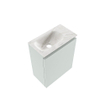 MONDIAZ TURE-DLUX 40cm toiletmeubel Greey. EDEN wastafel Ostra positie links. Met 1 kraangat. SW1104872