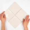 By Goof wandtegel - 13x13cm - 10mm - Vierkant - Ivoor wit Glans SW647475