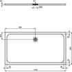 Ideal Standard Ultraflat Solid douchebak rechthoekig 170x90x3cm betongrijs SW97438