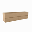 Mondiaz HAY wastafelonderkast - 180x40x50cm - 4 lades - uitsparing midden - softclose - Oro SW1016185
