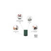 Brabantia NewIcon Pedaalemmer - 3 liter - kunststof binnenemmer - pine green SW538278