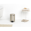 Brabantia NewIcon Pedaalemmer - 3 liter - kunststof binnenemmer - Champagne SW538277