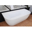 Wiesbaden Wall half vrijstaand ligbad 180x80cm inclusief waste acryl mat wit SHOWROOMMODEL gebruiker sporen SHOW21597