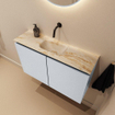 MONDIAZ TURE-DLUX 80cm toiletmeubel Clay. EDEN wastafel Frappe positie midden. Zonder kraangat. SW1102717