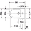 Duravit D-Neo bidet 37x58cm wit SW640543