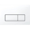 Geberit Delta50 bedieningsplaat - 2-toets spoeling - rechthoekige knoppen - Alpien wit SW730587