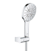 GROHE Rainshower SmartActive 130 Handdoucheset - 3 straalsoorten - rond - met houder - verstelbaar - gladde slang - 150cm - chroom SW471469