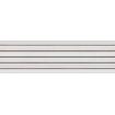 Vtwonen Tegels Rib Wandtegel - 13x45cm - 9mm - Witte scherf - Blanco Multitono (Wit) SW1174871