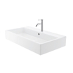 Duravit Vero Air (meubel) wastafel 1 kraangat met overloop 80x47cm met WonderGliss wit SW156961