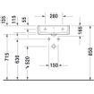 Duravit Vero Air wastafel geslepen 1 kraangat zonder overloop 50x47cm met WonderGliss wit SW157003