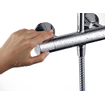 Hansgrohe Vernis Blend showerpipe met thermostaat ecosmart mat zwart SW647136