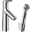 Hansgrohe Talis S bidetset mets wastafelkraan met handdouche en doucheslang chroom SW29021