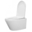 Wiesbaden Vesta wandcloset rimless met Vesta toiletzitting softclose en quick release glans wit SW65812