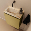 MONDIAZ TURE-DLUX 40cm toiletmeubel Oro. EDEN wastafel Frappe positie links. Zonder kraangat. SW1102904