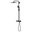 Grohe Rainshower douchesysteem thermostatisch met handdouche 3 straalsoorten phantom black SW901436