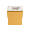 MONDIAZ TURE-DLUX 40cm toiletmeubel Ocher. EDEN wastafel Frappe positie midden. Zonder kraangat. SW1102852