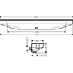 Hansgrohe Fixfit Porter 500 muuraansluiting m. planchet met douchehouder rechts 50.2x8.2cm chroom SW402303