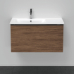 Duravit D-Neo wastafelonderkast 81x44x46.2cm 1 lade Noten (donker) Mat SW640725