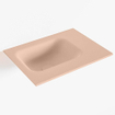 Mondiaz LEX Fontein - 40x30x0.9cm - wasbak Links - zonder kraangaten - voor toiletmeubel - Solid surface - Rosee SW1025893