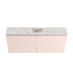 MONDIAZ TURE-DLUX 120cm toiletmeubel Rosee. EDEN wastafel Glace positie midden. Zonder kraangat. SW1103536