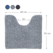 Sealskin Misto Toiletmat Katoen 55x60 cm Grijs SW71617