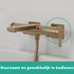 Hansgrohe Tecturis badkraan opbouw brushed bronze SW918614