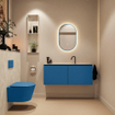 MONDIAZ TURE-DLUX 120cm toiletmeubel Jeans. EDEN wastafel Ostra positie midden. Met 1 kraangat. SW1104919