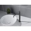 Fortifura Calvi Slim Wastafelkraan - 32cm - verhoogd - opbouw - Geborsteld Gunmetal PVD TWEEDEKANS OUT13643