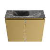 MONDIAZ TURE-DLUX 60cm toiletmeubel Oro. EDEN wastafel Lava positie links. Zonder kraangat. SW1103959