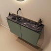 MONDIAZ TURE-DLUX 80cm toiletmeubel Army. EDEN wastafel Lava positie links. Zonder kraangat. SW1103652