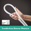 HansgrohePulsify Puro1jet showerpipe ecosmart 260 thermostatisch 3jet handdouche en doucheslang 160cm mat wit SW1151840