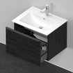 Duravit D-Neo wastafelonderkast 61x44x46.2cm 1 lade Eiken (zwart) Mat SW640744