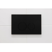 QeramiQ Push Bedieningsplaat - voor Geberit UP320 inbouwreservoir - dualflush - ronde knoppen - kunststof zwart mat SW706188