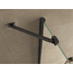 Wiesbaden Salone cabine met 1 draaideur 900 x 900 x 2000 x 8 mm nano helder glas/mat zwart SW545136