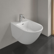 Villeroy & Boch Subway 3.0 wandbidet m. kraangat m. overloop 37.5x56x27cm ceramic+ wit alpin SW702072