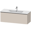 Duravit D-Neo wastafelonderkast 121x44x46.2cm 1 lade Taupe Mat SW640606