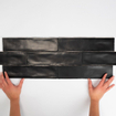 Cifre Ceramica Colonial wandtegel - 7.5x30cm - 8.6mm - Rechthoek - Zwart mat - restpartij 1m2 - OUTLET UDEN STORE34780