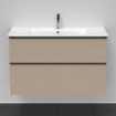 Duravit D-Neo wastafelonderkast 101x62.5x46.2cm 2 lades Linnen Mat SW641471