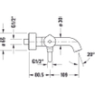 Duravit C.1 2-gats badmengkraan chroom SW157843