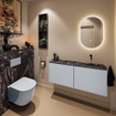 MONDIAZ TURE-DLUX 120cm toiletmeubel Clay. EDEN wastafel Lava positie rechts. Zonder kraangat. SW1103740