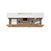Adema Prime Balance Wastafelonderkast - 100x55x44.9cm - 2 lades - Geintegreerde greep - MDF - Rustiek Eiken SW1027169
